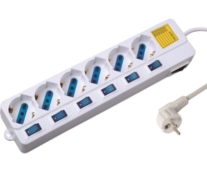 EWENT EW3932 Regleta 6 Tomas / 6 interruptor 1.5 m