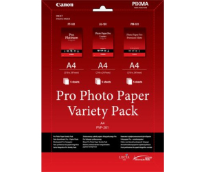 Pack papel canon pvp - 201 a4 (pt - 101 - lu - 101 - pm - 101)