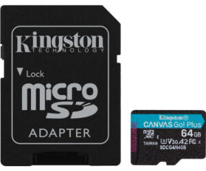 Kingston microSD Canvas Go! Plus 4 64GB 200 MB-s