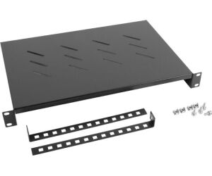 Bandeja Lanberg Fija 1u 483x300mm Hasta 25kg Rack De 19" Negro