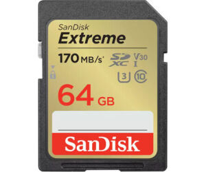 Tarjeta de Memoria SanDisk Extreme 64GB SD XC UHS-I Clase 10/ 170MBs