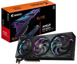 Tarjeta Gráfica Gigabyte AORUS Radeon RX 9070 XT Elite/ 16GB GDDR6