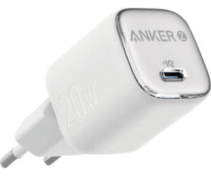 Cargador De Pared Anker Zolo 20w 1 Puerto Usb-c Blanco