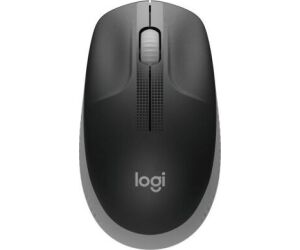 Mouse raton logitech m190 full size optico wiireles inalambrico gris claro