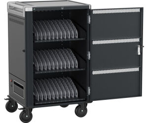 Ewent EW1701 carrito y armario de dispositivo portátil Armario de gestión y carga para dispositivos portátiles Negro, Gris