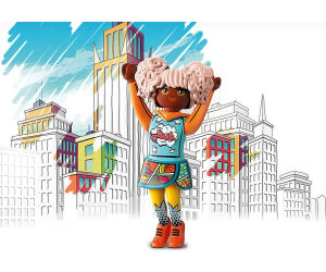 Playmobil starter pack stuntshow moto con pared de fuego