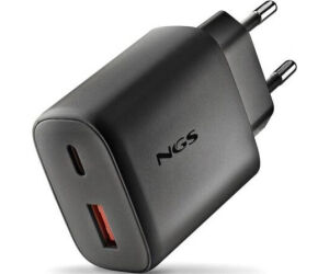 Cargador de Pared GaN NGS Era 45W/ 1xUSB Tipo-C/ 1xUSB/ 45W