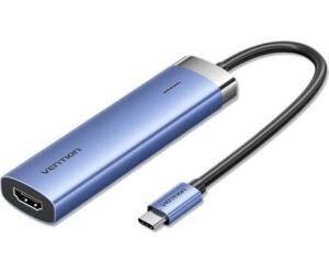 Docking USB Tipo-C Vention TGESB/ 3xUSB/ 1xHDMI 4K/ 1xUSB Tipo-C PD