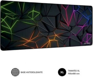 Alfombrilla Subblim Neon Obsidian XL/ 900 x 400 x 3 mm