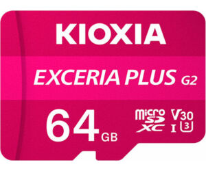 Micro Sd Kioxia 64gb Exceria Plus G2 Uhs-i C10 Con Adaptador