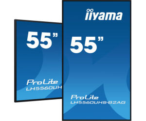 Monitor Iiyama 55" Uhd, 500cd/m2, Landscape Portrait, Mm 2x 10w, 3x Hdmi, Usb 2.0 X2, Wifi, Lan, Media Play Usb, Control Lan / Rs232c, Iisignage2 (cms/dms), E-share,android 11 Os, 24/7,vesa Mount 300x400(soporte Pared Incluido) (lh5560uhs-b2ag)