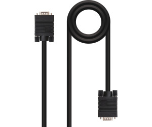 Cable de vídeo VGA-VGA M/M 5m. Negro
