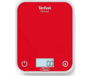 Báscula de Cocina Electrónica Tefal Optiss/ hasta 5kg/ Roja