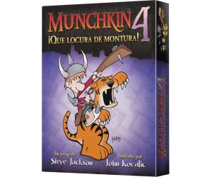 Juego de mesa munchkin 4: ¡que locura de montura! pegi 10