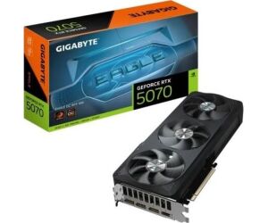 GIGABYTE GeForce RTX 5070 EAGLE OC SFF 12G Tarjeta Gráfica - 12GB GDDR7, 192 bits, PCI-E 5.0, XXXX MHz Core Clock, 3 x DP 2.1a, 1 x HDMI 2.1b, NVIDIA DLSS 4, GV-N5070GAMING OC-12GD