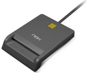 Lector de DNI y Tarjetas Nox Card ID/ USB 2.0/ Negro