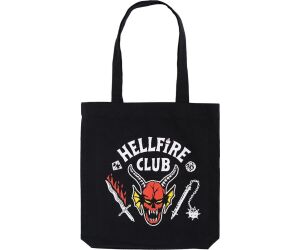 Tote bag stranger things hellfire club