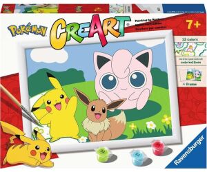 Kit para pintar con números ravensburger creart serie d pokemon: clasicos