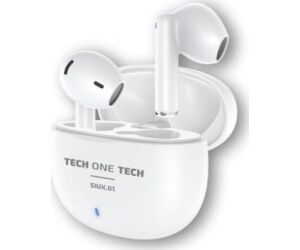 Auriculares Bluetooth Tech One Tech SIUX.01 TEC1401/ con estuche de carga/ Autonomía 5h/ Blancos