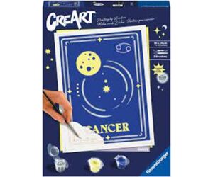 Kit para pintar con números ravensburger creart serie trend d zodiac: cancer