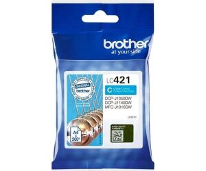 Cartucho tinta brother lc421c cian 200 paginas