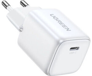 Ugreen Nexode Mini 30W PD GaN Tech Charger White Auriculares, Teléfono móvil, Ratón, Batería portátil, Tableta, Teléfono Blanco Corriente alterna Carga rápida Interior
