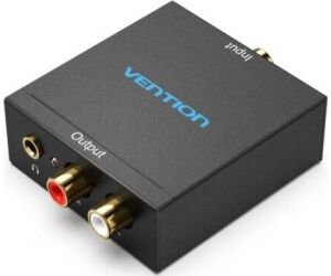 Convertidor de Audio Vention BDFB0-EU/ Entrada Toslink y RCA/ Salida 2x RCA