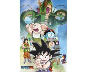 Poster 3d 38x58cm shenron and heroes dragon ball
