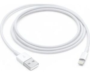 Cable original apple iphone usb tipo a a lightning 1m -  macho - macho -  blanco