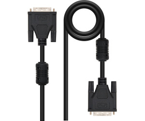 Cable vídeo DVI-DVI M/M Dual-Link 1.8m. Negro
