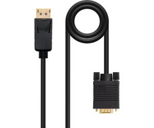 Cable conversor displayport a vga nanocable 5m macho - macho -  negro