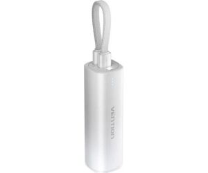 Powerbank 5000mAh Vention FHWM0/ 20W/ Gris/ Incluye Cable USB Tipo-C y Lightning
