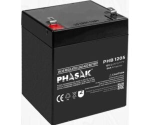 Bateria phasak phb 1205 compatible para sais 5ah 12v acido - plomo