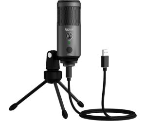 iggual Micrófono condensador Podcasting Pro gris