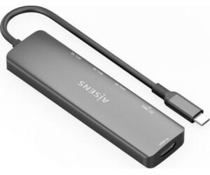 Usb-c Dock Aisens 6 En 1 Usb-c A 1xhdmi 3xusb-a 1xsd 1xmicro Sd 15cm