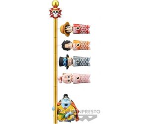 Figura banpresto one piece world collectable figure - carp streamer -  6cm 1 unidad aleatoria