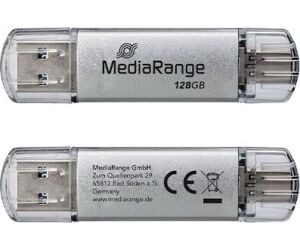 Pendrive Combo 128gb Usb 3.2 Mediarange High P.