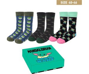 Pack calcetines 3 piezas cerdá star wars the mandalorian the child talla 40 - 46
