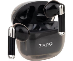 Auriculares Bluetooth TooQ Onyx TQBWH-0054B con estuche de carga/ Autonomía 4h/ Negros