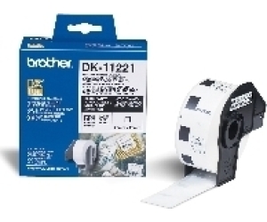 Etiquetas papel precortada brother dk11221 23 x 23 mm cuadrada ql - 500bw ql - 560 ql - 570 ql - 580n ql - 1050