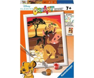 Kit para pintar con números ravensburger creart serie e el rey león