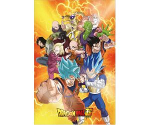 Poster 3d 58x38cm universal survival heroes dragon ball super