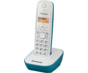 Telfono Inalmbrico Panasonic KX-TG1611/ Blanco/ Azul