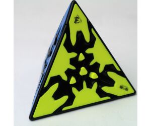 Cubo de rubik qiyi gear pyraminx borde negros
