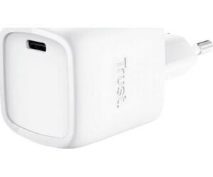 Cargador de Pared GaN Trust Maxo 30W/ 1xUSB Tipo-C/ 30W