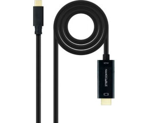 Nanocable Conversor USB-C/HDMI Negro, 5 m