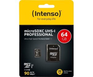 Intenso 3433490 Micro SD UHS-I profesional 64GB