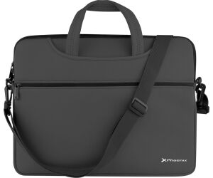 Funda maletin neopreno phoenix para portátil o tablet hasta 14 pulgadas interior terciopelo negro