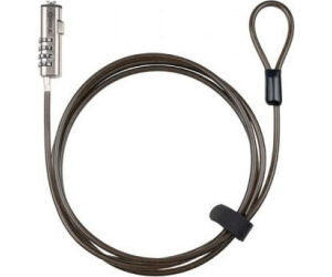 Cable Lock De Seguridad Tipo Nano Con Combinacion Para Portatiles 1.5m Gris Tooq