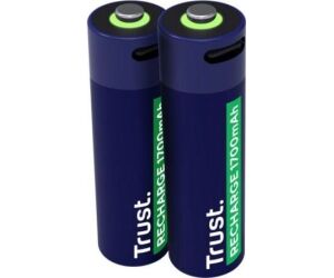 Pack de 2 Pilas AA Trust 25584/ Recargables